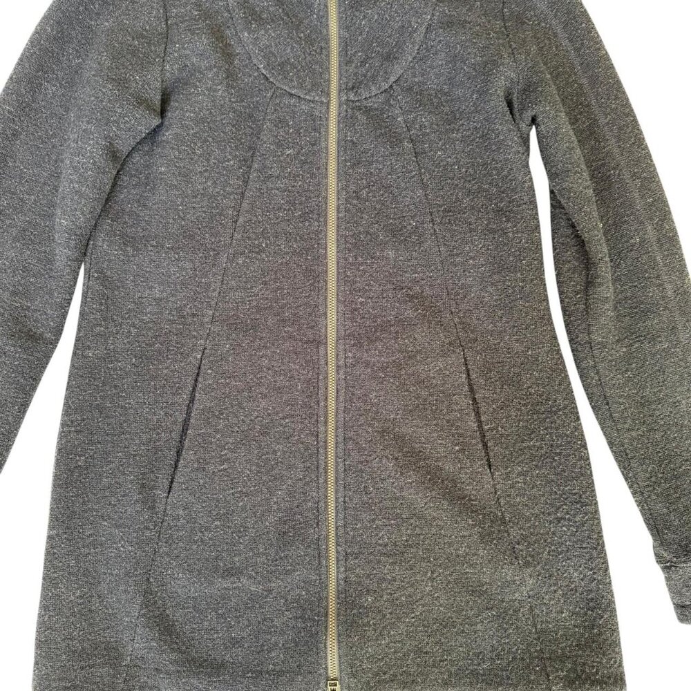 Ibex Merino Wool Blend Alana Tunic Sweater Jacket Soft Full Zip Gorpcore Small - Picture 9 of 10